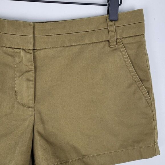 J. Crew Size 6 Chino Shorts 3" Inseam Olive Green - Picture 4 of 10